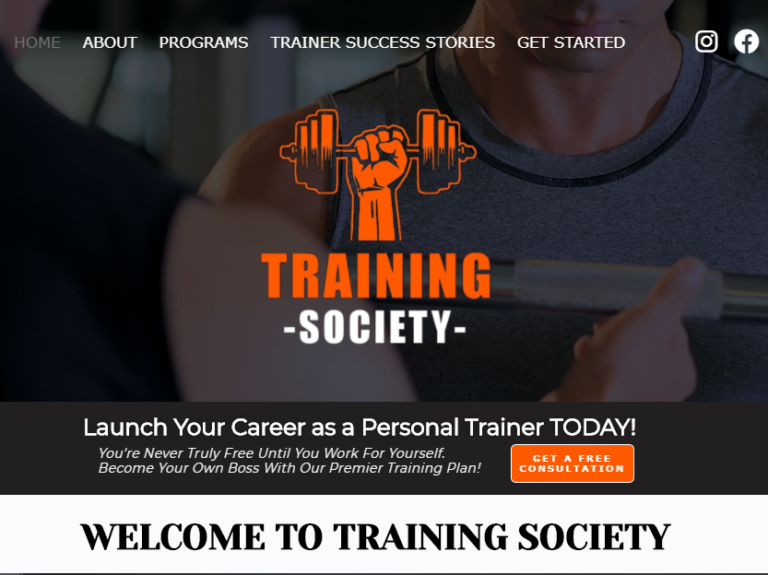 Training Society: Personal Trainer Education